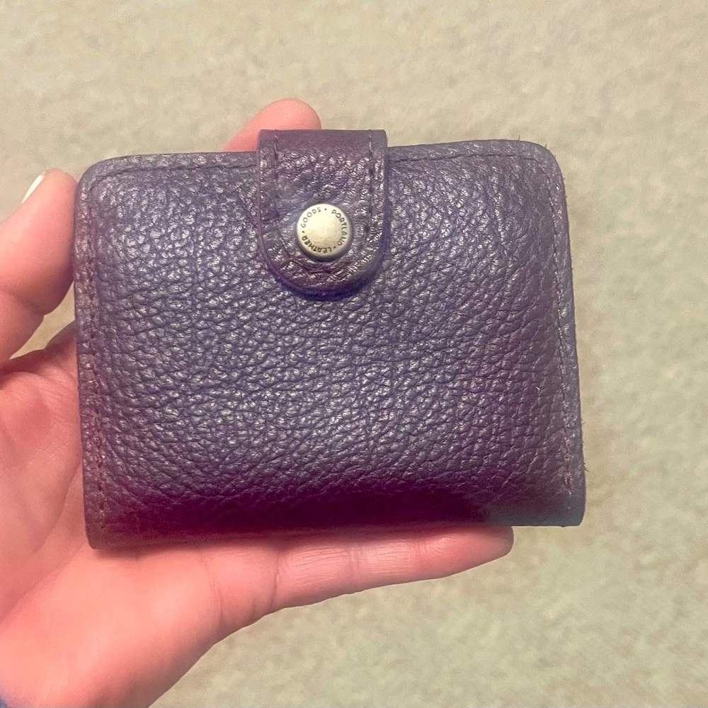 Portland Leather Premium Plum Small Bifold Wallet